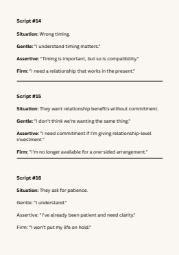 50 Situationship Exit Scripts