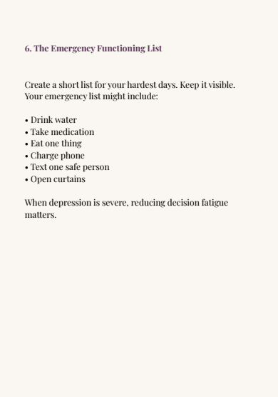 The Low-Energy Depression Toolkit: A No-Shame Guide to Functioning
